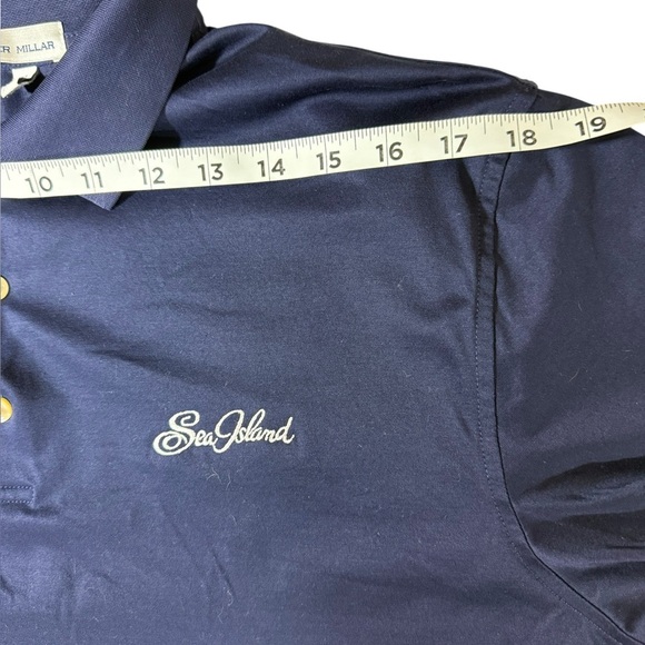 Peter Millar Sea Island Polo Dark Blue SzM - Picture 7 of 10